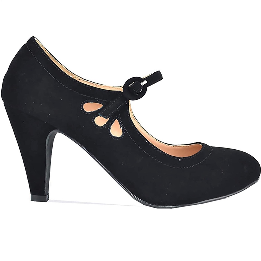 Kimmy-21 Women's Round Toe Pierced Heel Mary Jane - Picture 1 of 3